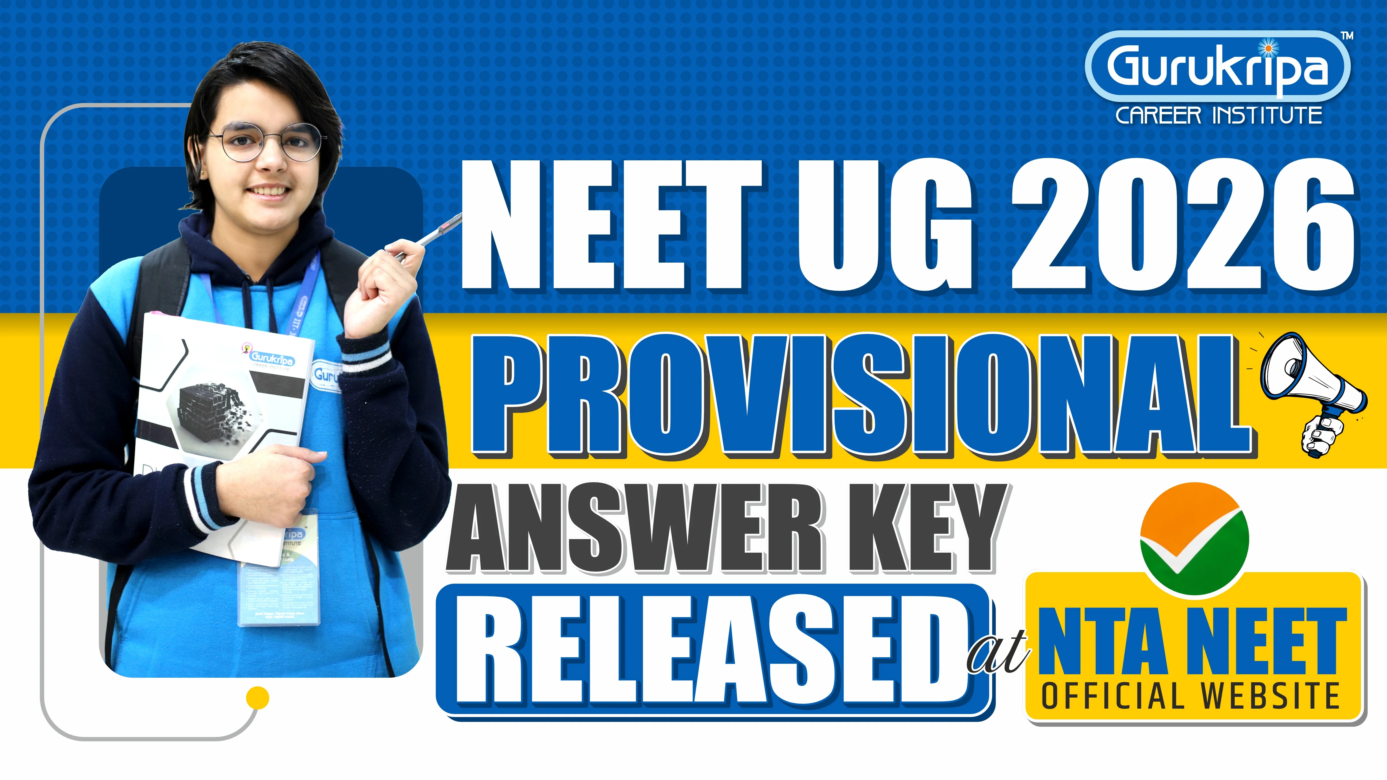 NEET UG 2026 Provisional Answer Key Released at NTA NEET Official Website
